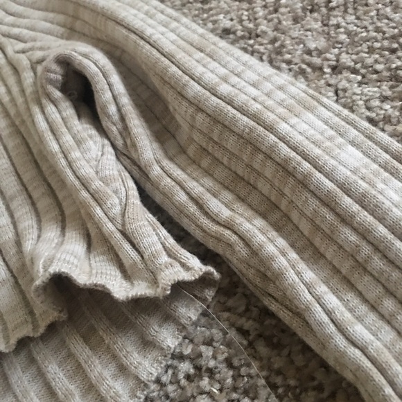 Forever 21 Womens Tan and White Long Sleeve Dress Size S - Picture 10 of 16